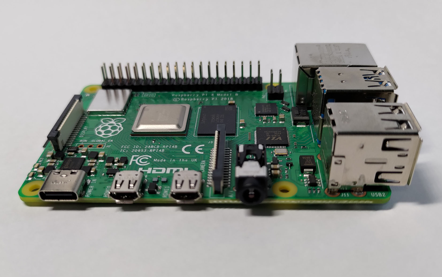 Image of the front of the Pi